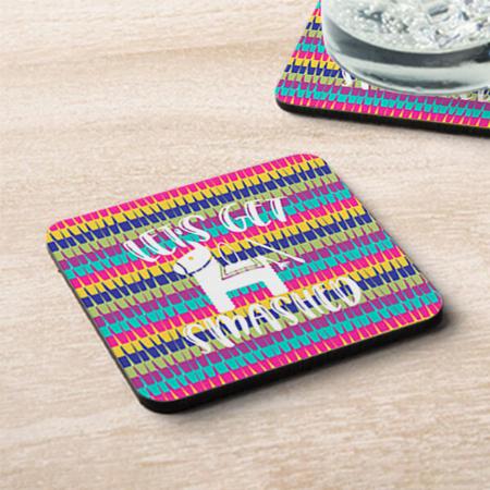 Let's Get Smashed Funny Fiesta Pinata Customized Photo Printed Tea & Coffee Coasters