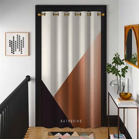 Geometric Abstract Color Customized Photo Printed Curtain