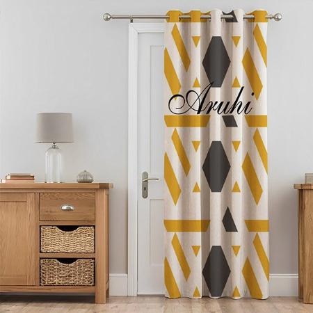 Modern Abstract Design Customized Photo Printed Curtain