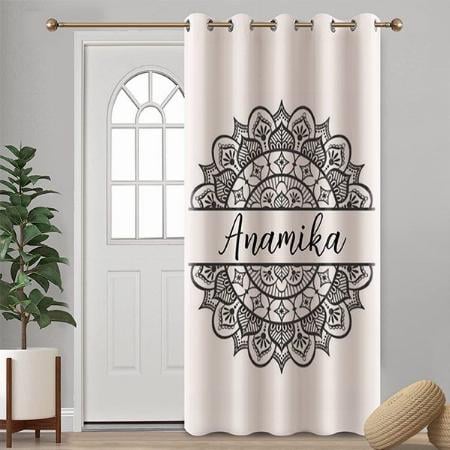 Mandala Art Customized Photo Printed Curtain