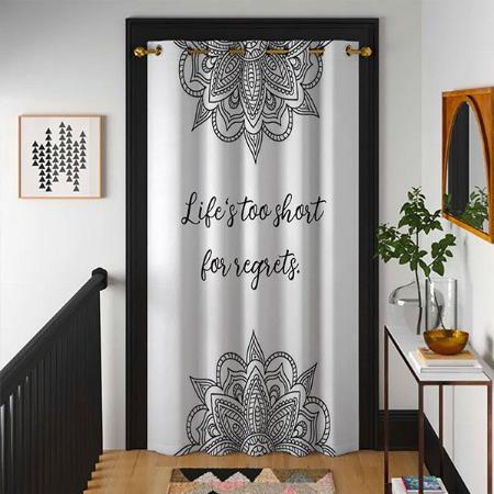 mandala Art Design Customized Photo Printed Curtain