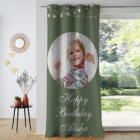 Birthday Photo Customized Photo Printed Curtain