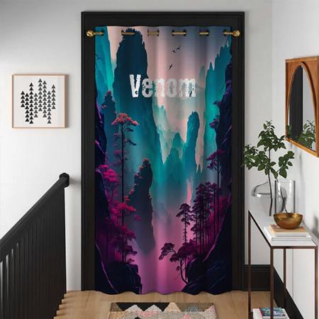Forest Design Customized Photo Printed Curtain
