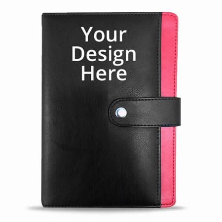 Red &amp; Black Customized Photo Printed Notebook Diary - A5 Size