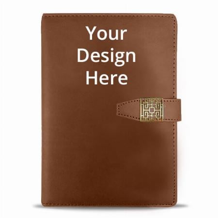 Copper Brown Customized Photo Printed Notebook Diary - A5