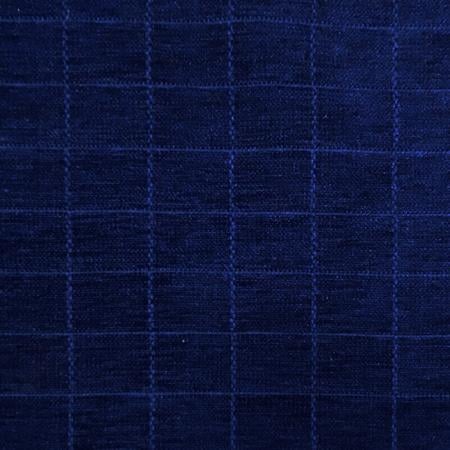 Blue Aristo Velvet Feel Reversible Chenille Curtain & Upholstery Fabric