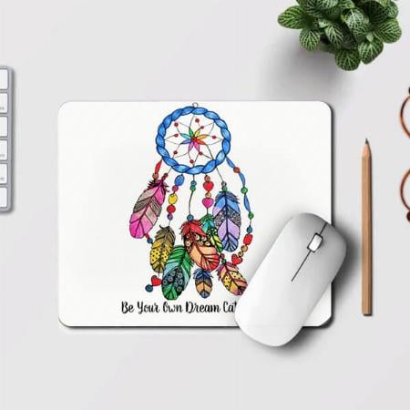 Watercolor Gorgeous Rainbow Dream Catcher Customized Printed Rectangle Mousepad Photo Mouse Pad