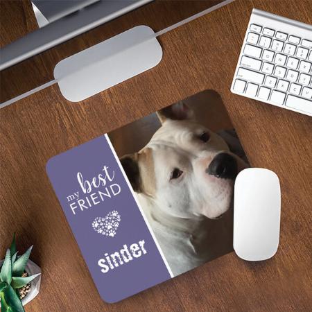 My Best Friend Pet Photo Customized Printed Rectangle Mousepad Photo Mouse Pad