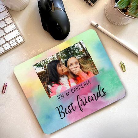 Simple Minimal Best Friends Customized Printed Rectangle Mousepad Photo Mouse Pad