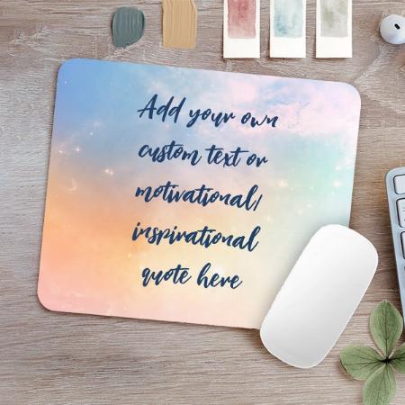 Watercolor Abstract Design Customized Printed Rectangle Mousepad Photo Mouse Pad