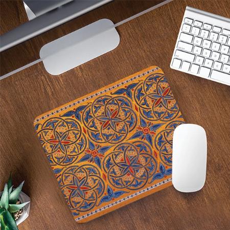 Medieval Circles Customized Printed Rectangle Mousepad Photo Mouse Pad