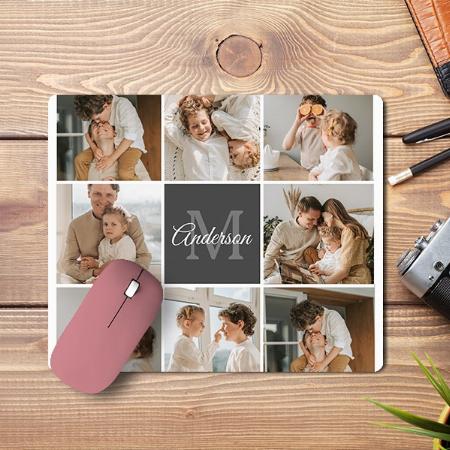 Modern Photo Collage Customized Printed Rectangle Mousepad Photo Mouse Pad