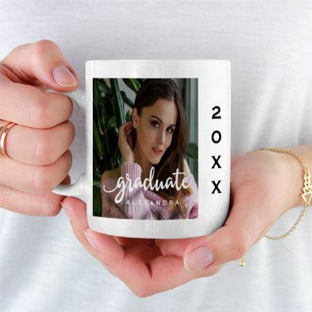 Modern Graduation Photo Class Of 20XX Customized Photo Printed Coffee Mug