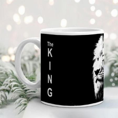 Trendy Lion Face King Elegant Customized Photo Printed Coffee Mug