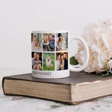 Family Photo Collage Customized Photo Printed Coffee Mug