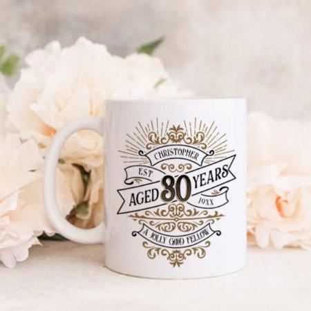 Whiskey Vintage Mens 30th Birthday Customized Photo Printed Coffee Mug