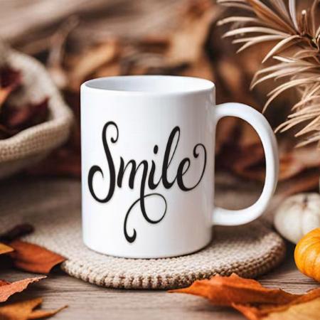 Smile Design Customized Photo Printed Coffee Mug
