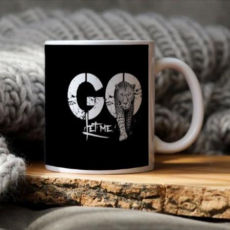 Stylish Let Me Go Leopard Black Customized Photo Printed Coffee Mug