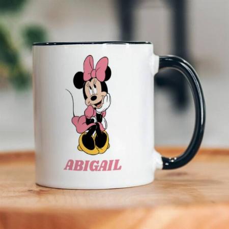 Cartoon Design Posing in Pink Customized Photo Printed Coffee Mug