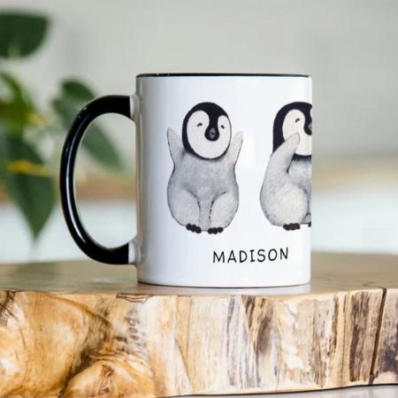 Penguins Design Customized Photo Printed Coffee Mug