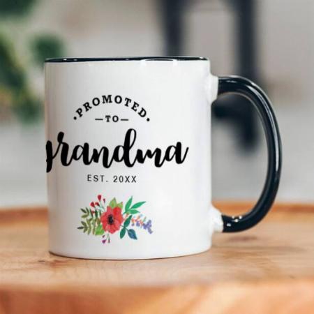 Promoted to Grandma Customized Photo Printed Coffee Mug