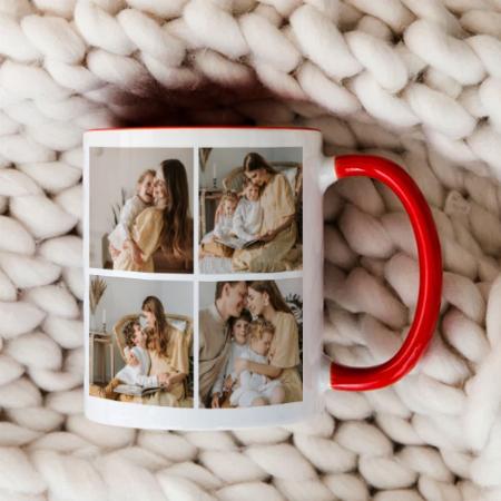 Best Mom Ever Photo Collage Customized Photo Printed Coffee Mug