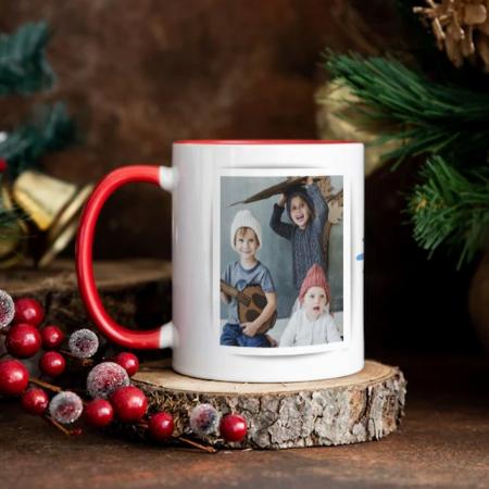 The World's Greatest Dad Design with Photo Customized Photo Printed Coffee Mug