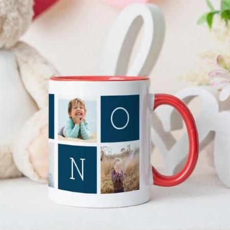 5 Photo Collage Customized Photo Printed Coffee Mug