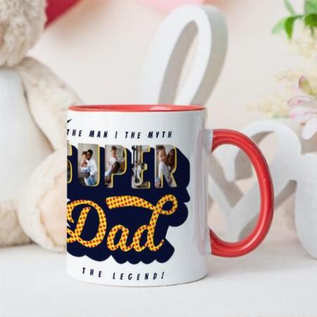 Super Dad Photos Customized Photo Printed Coffee Mug
