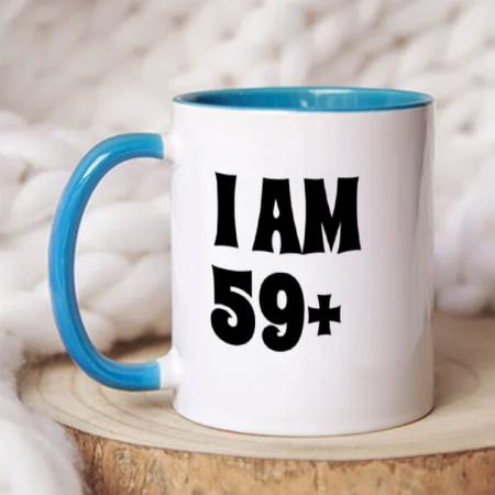 59 Plus one Birthday Design Customized Photo Printed Coffee Mug