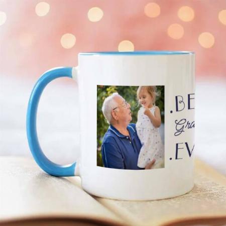 Best Grandpa Ever Photo Design Birthday Customized Photo Printed Coffee Mug