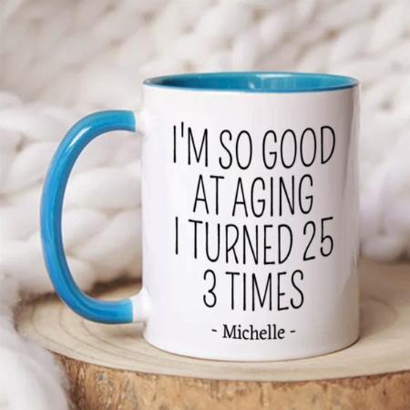 75th Birthday Gift For Women & Men Design Customized Photo Printed Coffee Mug