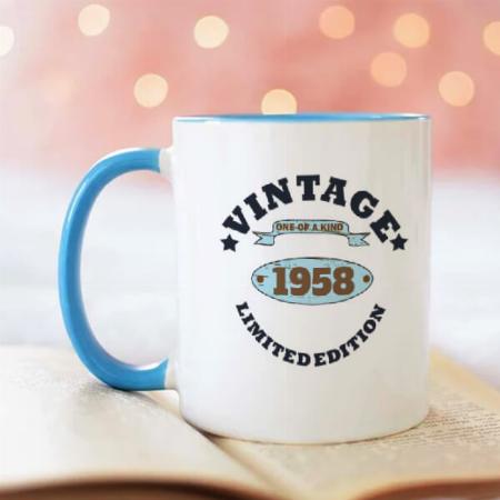 vintage birthday gift idea Design Customized Photo Printed Coffee Mug