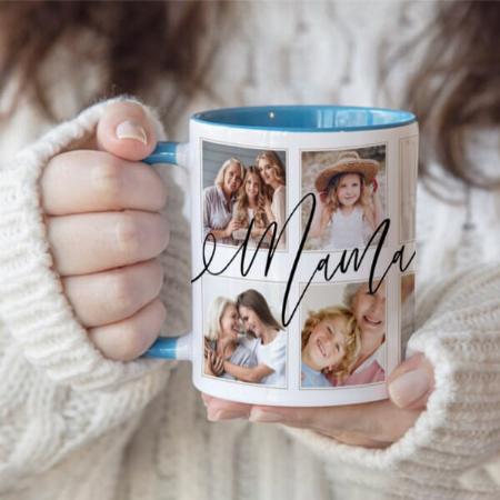 Grandchildren Photo Collage Customized Photo Printed Coffee Mug