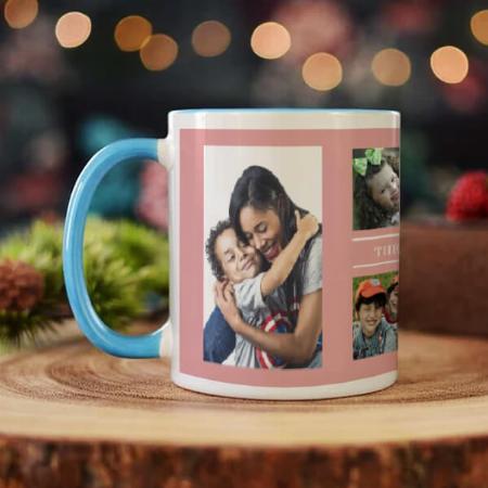 6 Photo Collage Family Design Customized Photo Printed Coffee Mug