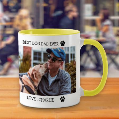 Best Dog Dad Ever Customized Photo Printed Coffee Mug
