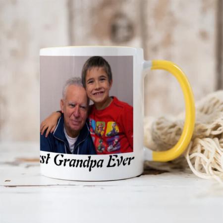 Best Grandpa Ever Photo Customized Photo Printed Coffee Mug