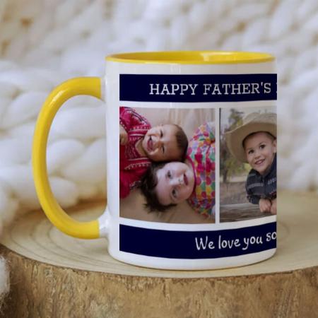 Photo Collage Happy Father's Day Customized Photo Printed Coffee Mug