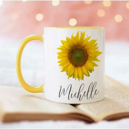 Sunflower Elegant Design Customized Photo Printed Coffee Mug