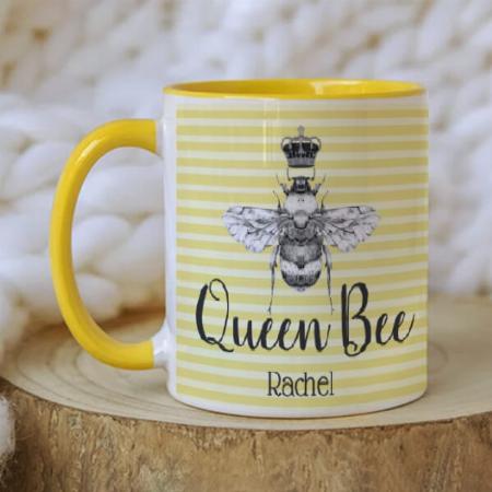 Vintage Queen Bee Design Customized Photo Printed Coffee Mug