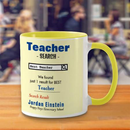 Best Teacher Design Customized Photo Printed Coffee Mug