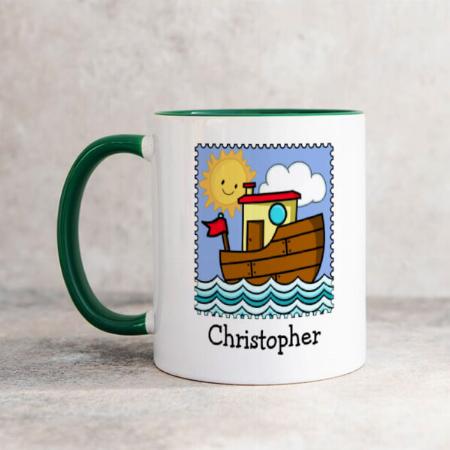 Tug Boat  Customized Photo Printed Coffee Mug