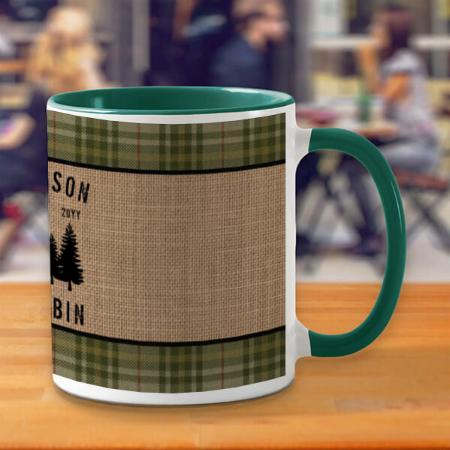 Rustic Family Cabin Customized Photo Printed Coffee Mug