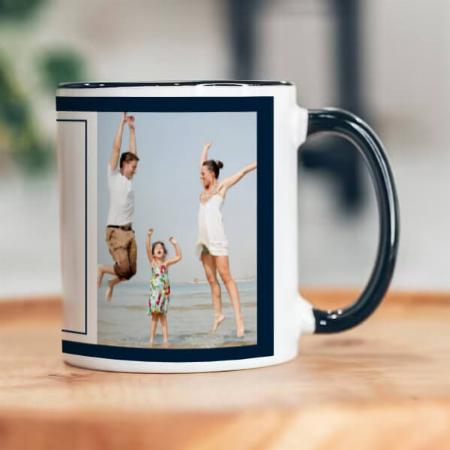Family Photo Monogram Design Customized Photo Printed Coffee Mug