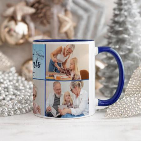 Best Grandparents Photo Collage Customized Photo Printed Coffee Mug