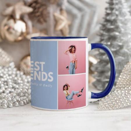 Multi Photo Bestfriends Customized Photo Printed Coffee Mug
