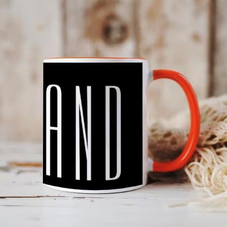 Minimalist Back and White Customized Photo Printed Coffee Mug