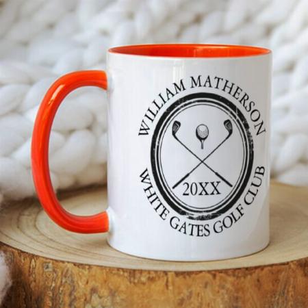Golf Design Customized Photo Printed Coffee Mug