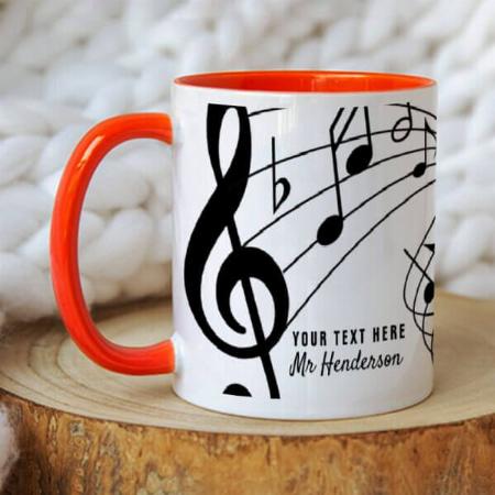 Black & White Music Customized Photo Printed Coffee Mug