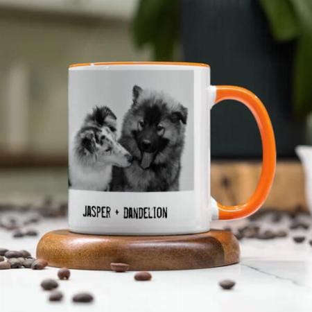 Simple Modern Pet or People Customized Photo Printed Coffee Mug